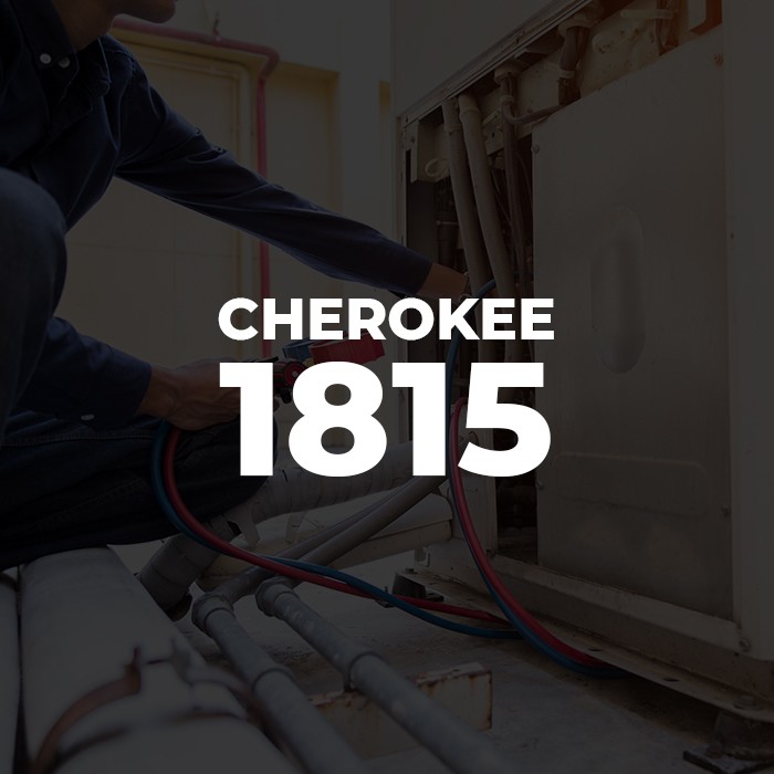 Cherokee 1815 poster with a worker image