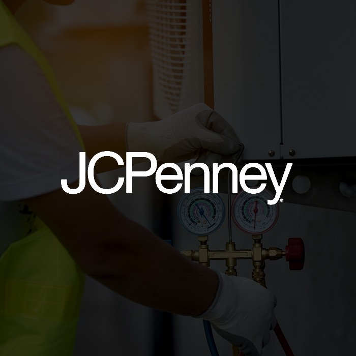JC penny poster with a worker image