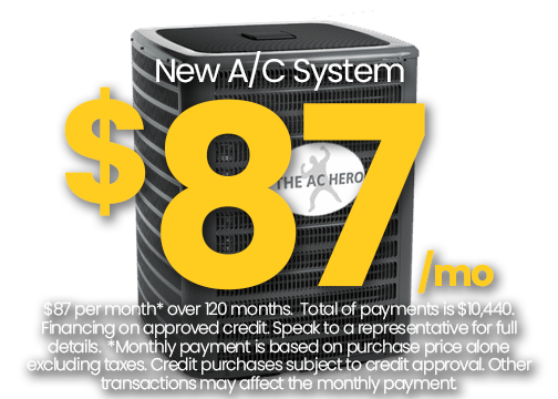 New AC system financing offer
